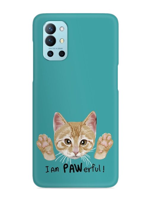 Typography Slogan Cat Snap Case for Oneplus 9R (5G) Zapvi