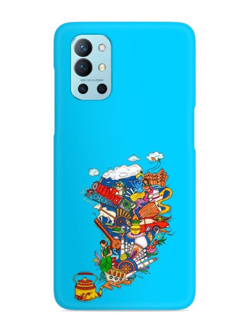 Vector Design Indian Snap Case for Oneplus 9R (5G) Zapvi