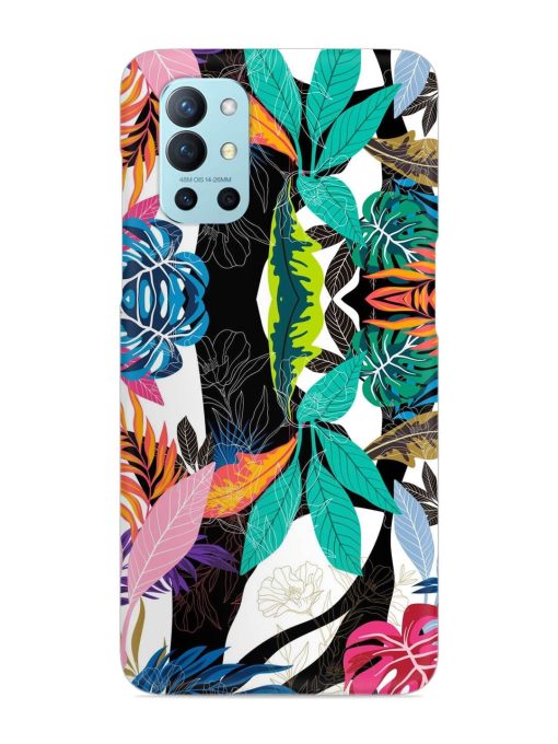 Floral Pattern Bright Snap Case for Oneplus 9R (5G) Zapvi