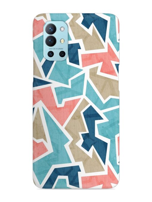 Vintage Geometric Triangle Snap Case for Oneplus 9R (5G) Zapvi