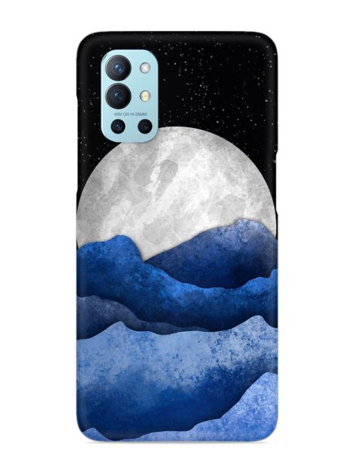 Full Moon Mountain Vector Snap Case for Oneplus 9R (5G) Zapvi