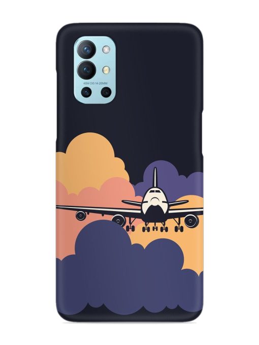 Aeroplane vector Snap Case for Oneplus 9R (5G) Zapvi