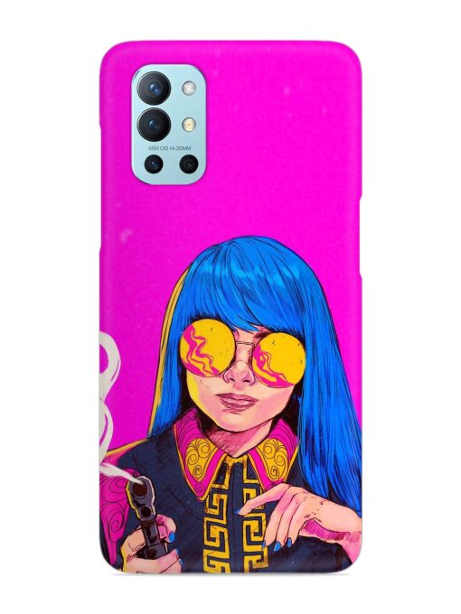 Aesthetic Anime Girl Snap Case for Oneplus 9R (5G) Zapvi