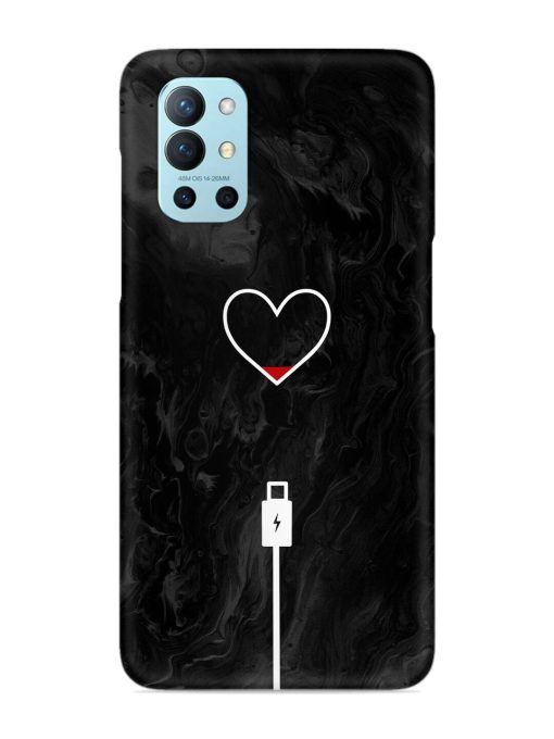 Heart Charging Vector Snap Case for Oneplus 9R (5G) Zapvi