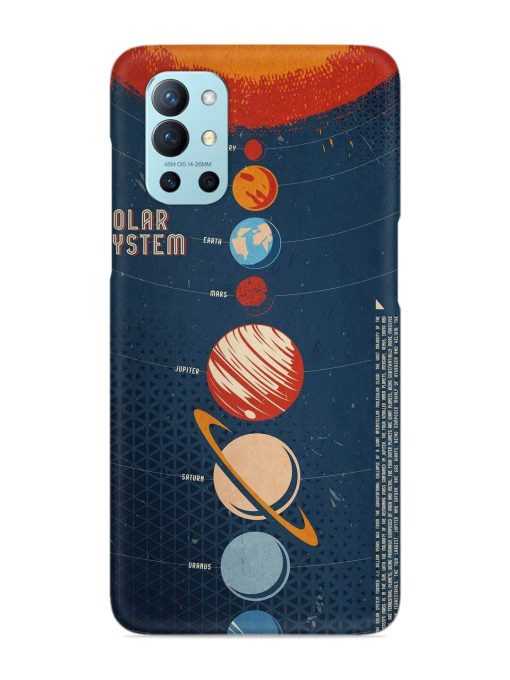 Solar System Vector Snap Case for Oneplus 9R (5G) Zapvi