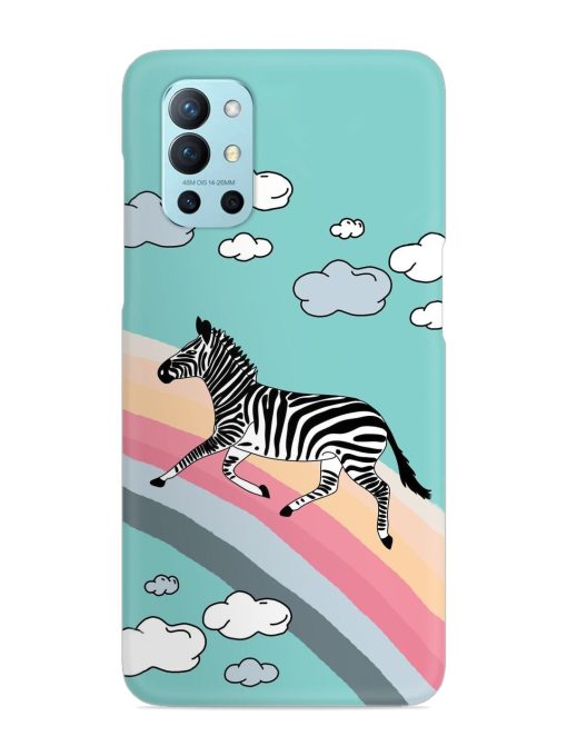 Running Zebra Snap Case for Oneplus 9R (5G) Zapvi