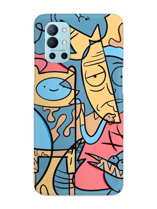 Silly Face Doodle Snap Case for Oneplus 9R (5G) Zapvi