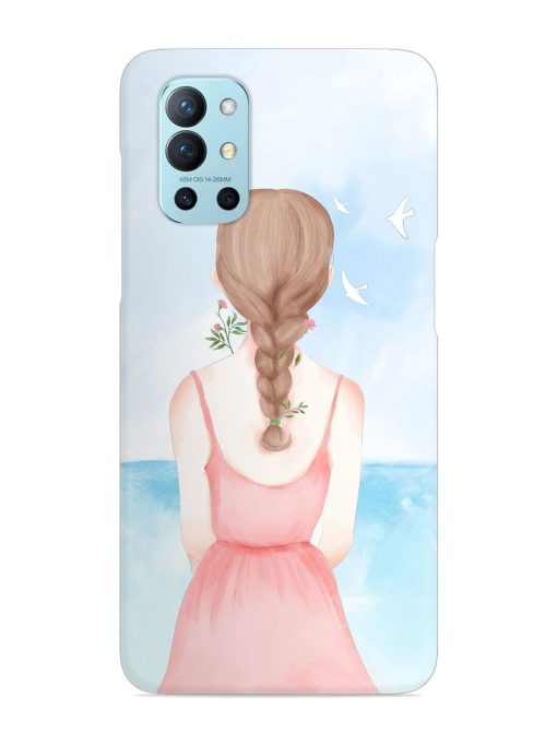 Watercolor Girl Vector Snap Case for Oneplus 9R (5G)