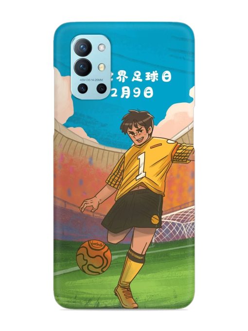 Soccer Kick Snap Case for Oneplus 9R (5G) Zapvi