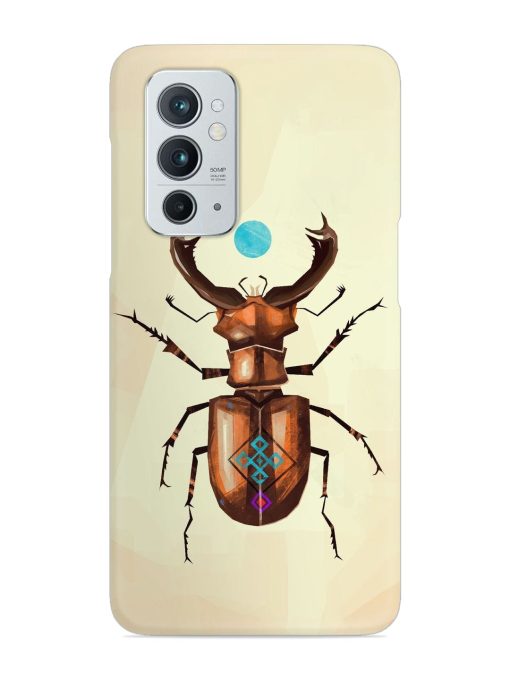 Stag Beetle Vector Snap Case for Oneplus 9RT (5G) Zapvi