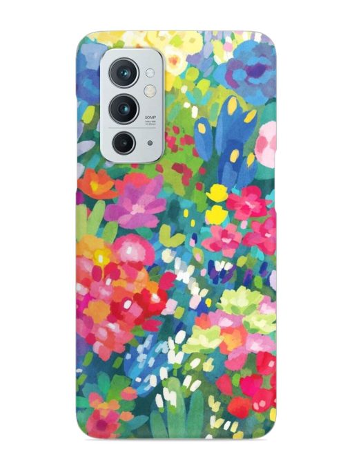 Watercolor Flower Art Snap Case for Oneplus 9RT (5G)