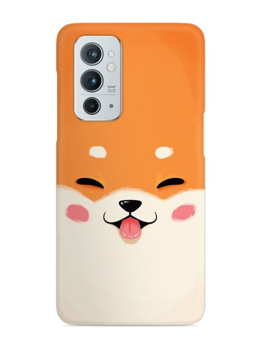 Happy Cat Art Snap Case for Oneplus 9RT (5G) Zapvi