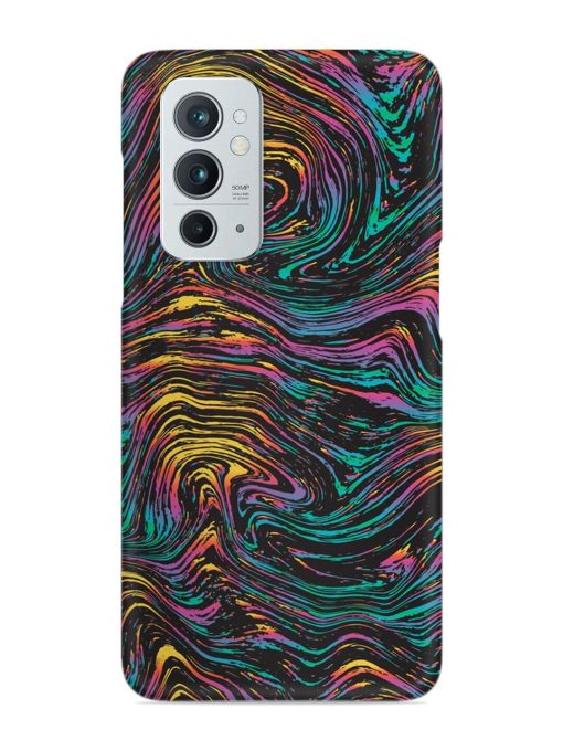 Abstract Liquid Colors Snap Case for Oneplus 9RT (5G) Zapvi