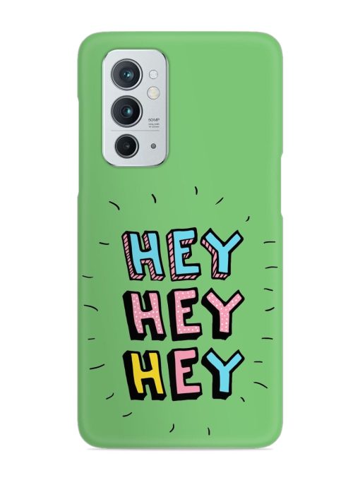 Hey Vector Cartoon Snap Case for Oneplus 9RT (5G) Zapvi