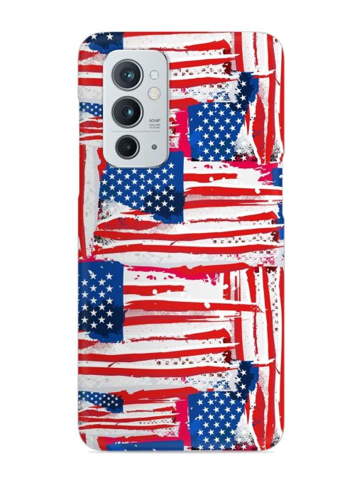 Usa Flag Seamless Snap Case for Oneplus 9RT (5G) Zapvi