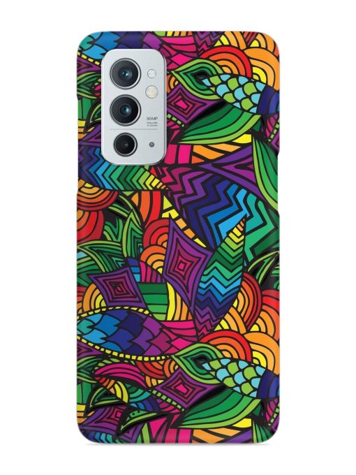 Abstract Multicolor Seamless Snap Case for Oneplus 9RT (5G) Zapvi