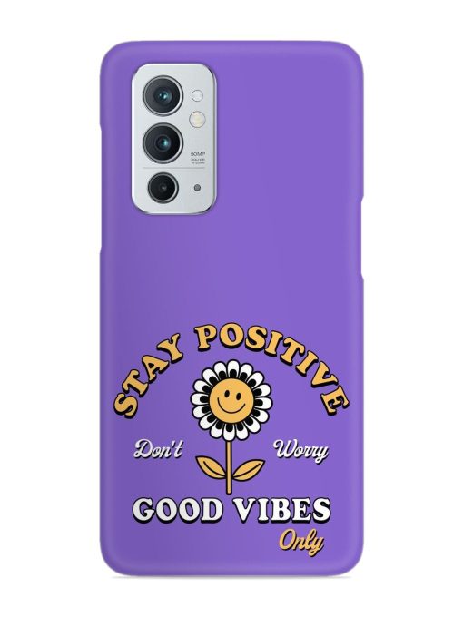 Retro Positive Flower Snap Case for Oneplus 9RT (5G) Zapvi