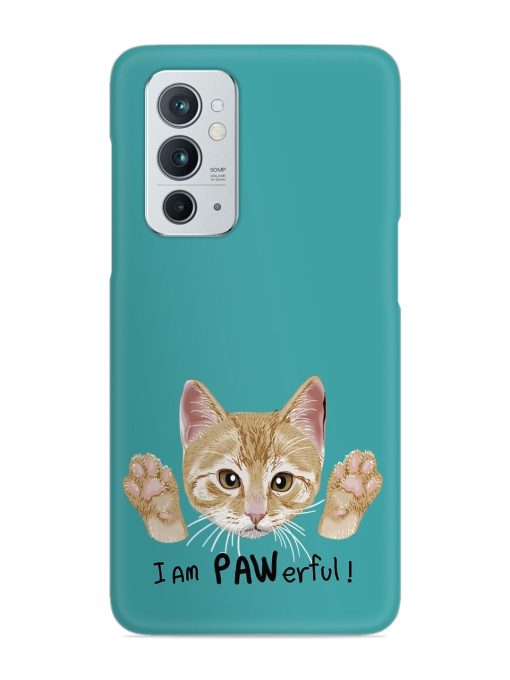 Typography Slogan Cat Snap Case for Oneplus 9RT (5G)