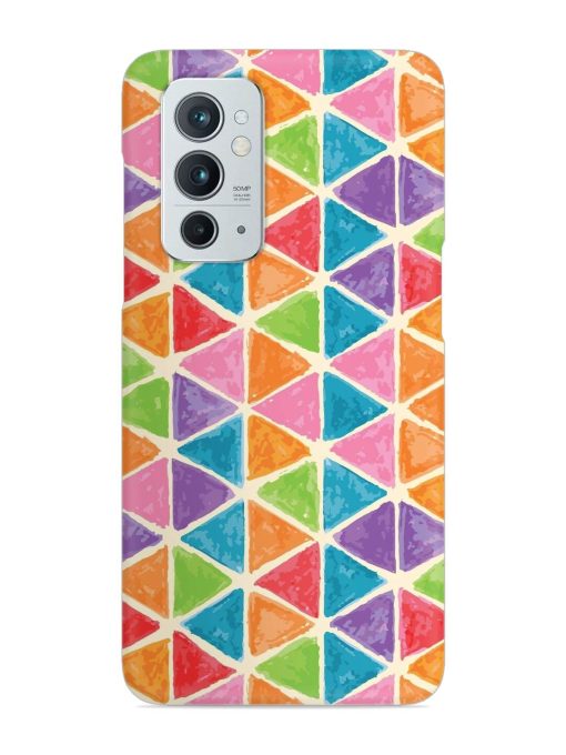 Seamless Colorful Isometric Snap Case for Oneplus 9RT (5G) Zapvi