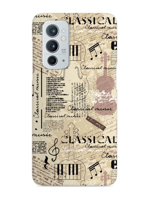 Classical Music Lpattern Snap Case for Oneplus 9RT (5G) Zapvi