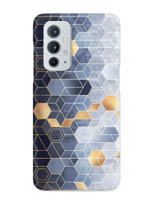 Geometric Abstraction Hexagons Snap Case for Oneplus 9RT (5G) Zapvi