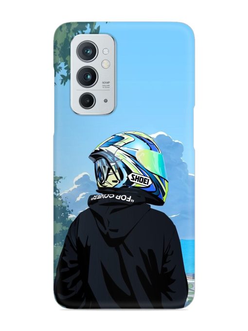 Rider With Helmet Snap Case for Oneplus 9RT (5G) Zapvi