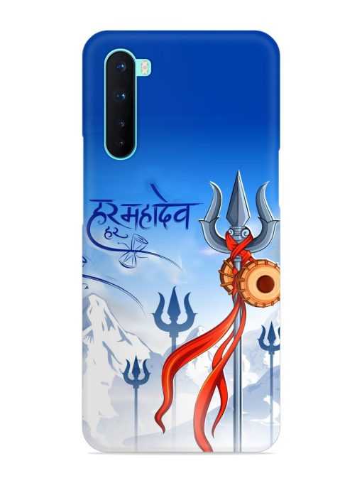 Har Har Mahadev Trishul Snap Case for Oneplus Nord Zapvi