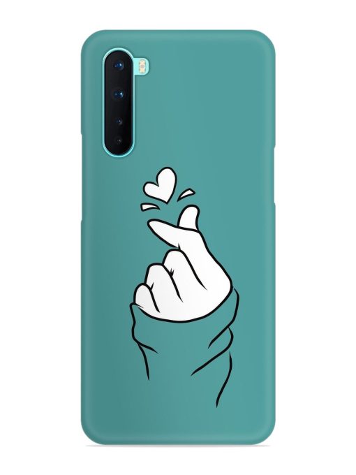 Korean Heart Sign Art Snap Case for Oneplus Nord