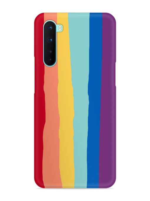 Rainbow Genuine Liquid Snap Case for Oneplus Nord Zapvi