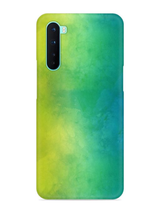 Yellow Green Gradient Snap Case for Oneplus Nord Zapvi