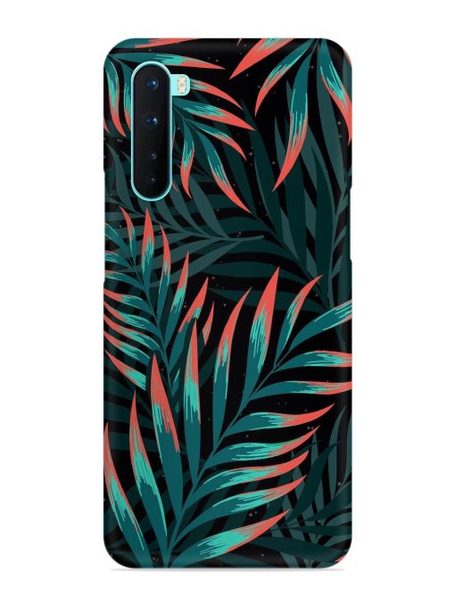 Green Leaf Art Snap Case for Oneplus Nord Zapvi