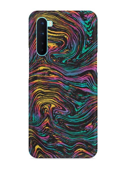 Abstract Liquid Colors Snap Case for Oneplus Nord Zapvi