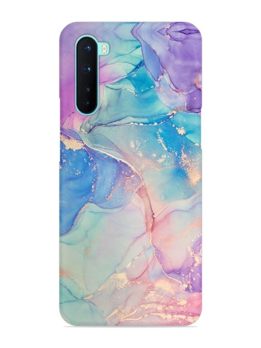 Alcohol Ink Colors Snap Case for Oneplus Nord Zapvi