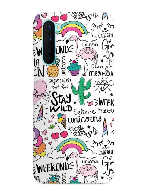 Unicorn Ice Cream Snap Case for Oneplus Nord