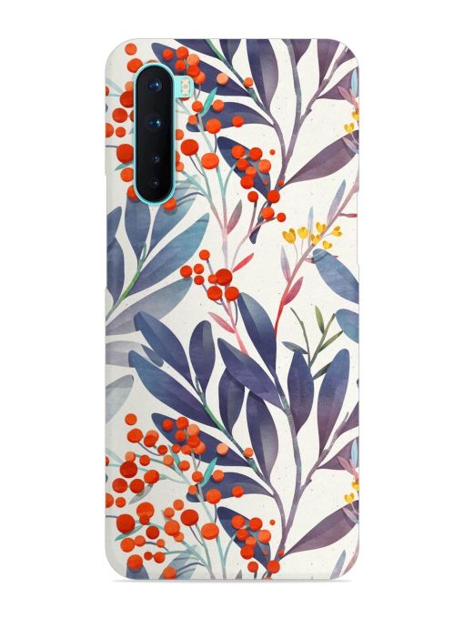 Seamless Floral Pattern Snap Case for Oneplus Nord Zapvi