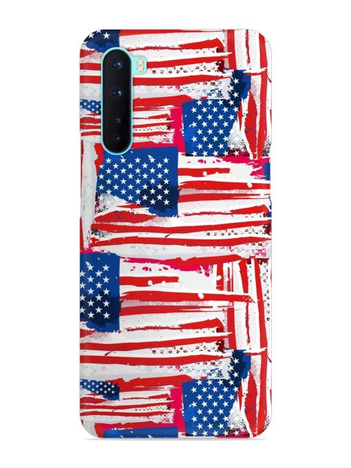 Usa Flag Seamless Snap Case for Oneplus Nord Zapvi