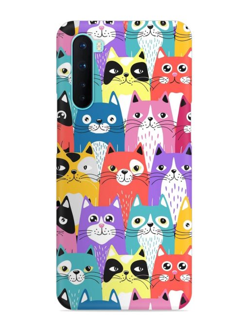 Funny Cartoon Cats Snap Case for Oneplus Nord