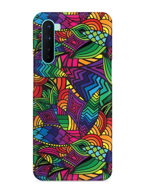 Abstract Multicolor Seamless Snap Case for Oneplus Nord Zapvi