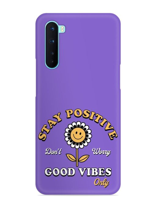 Retro Positive Flower Snap Case for Oneplus Nord Zapvi