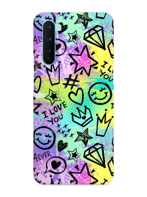 Bright Seamless Pattern Snap Case for Oneplus Nord Zapvi