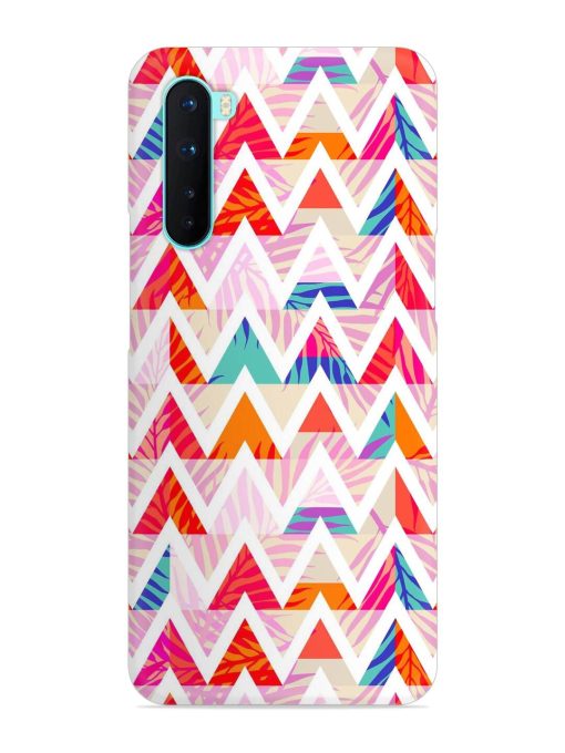 Abstract Triangle Background Snap Case for Oneplus Nord Zapvi