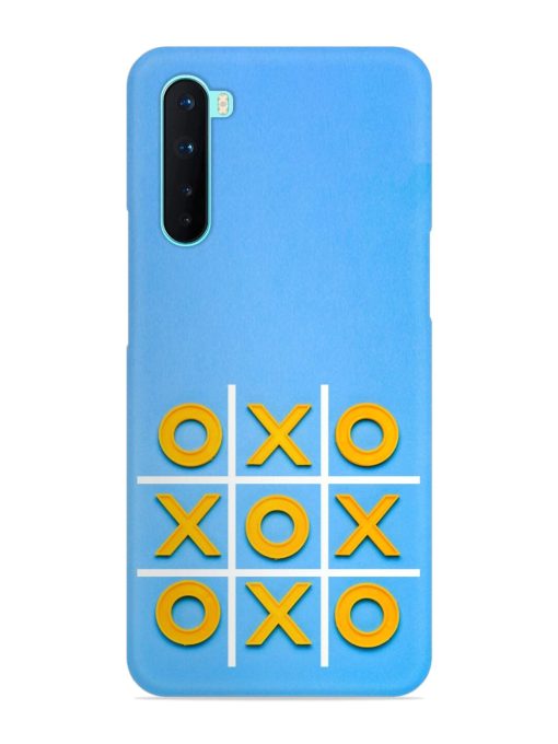 Yellow Plastic Crosses Snap Case for Oneplus Nord Zapvi