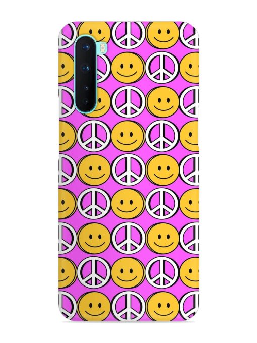 Smiley Face Peace Snap Case for Oneplus Nord