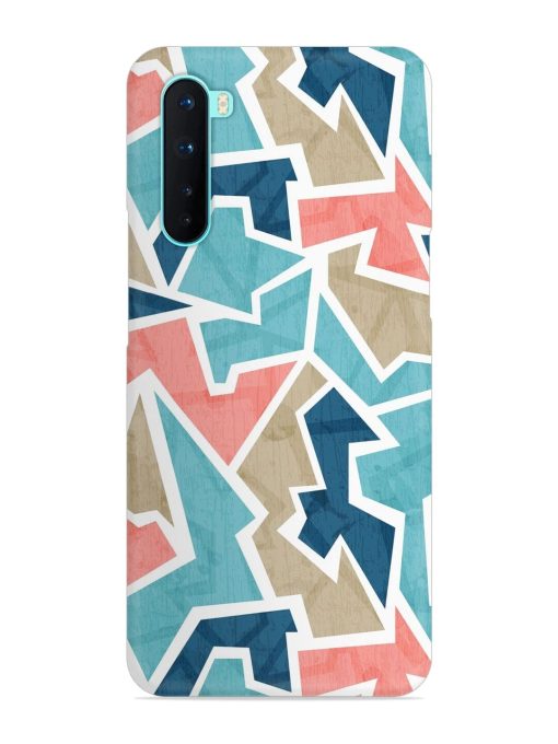 Vintage Geometric Triangle Snap Case for Oneplus Nord