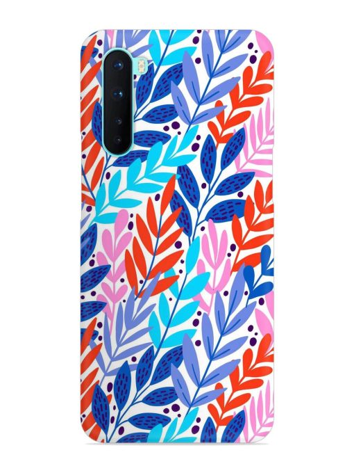 Bright Floral Tropical Snap Case for Oneplus Nord Zapvi