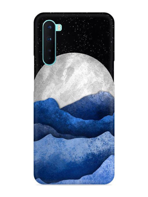 Full Moon Mountain Vector Snap Case for Oneplus Nord Zapvi