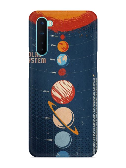 Solar System Vector Snap Case for Oneplus Nord Zapvi