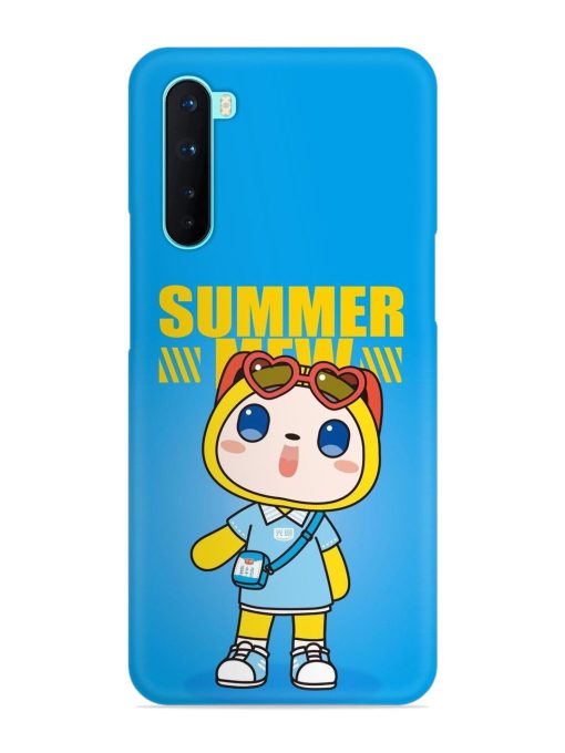 Summer Mew Cartoon Snap Case for Oneplus Nord Zapvi