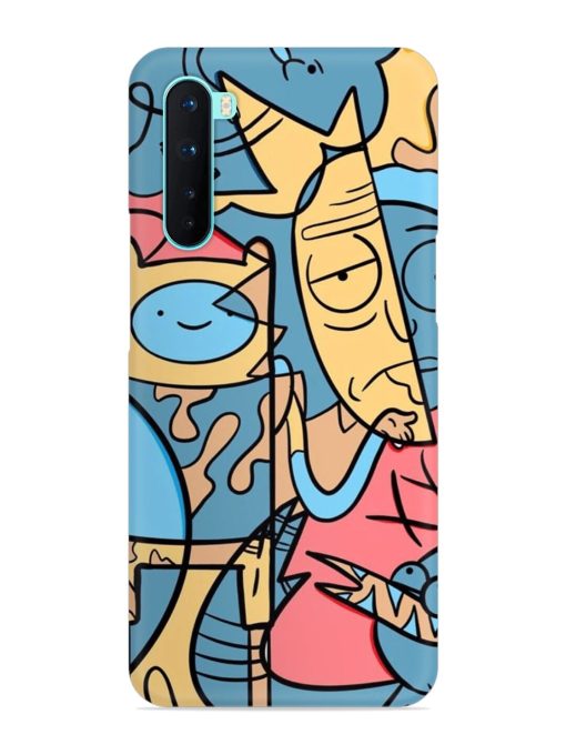 Silly Face Doodle Snap Case for Oneplus Nord