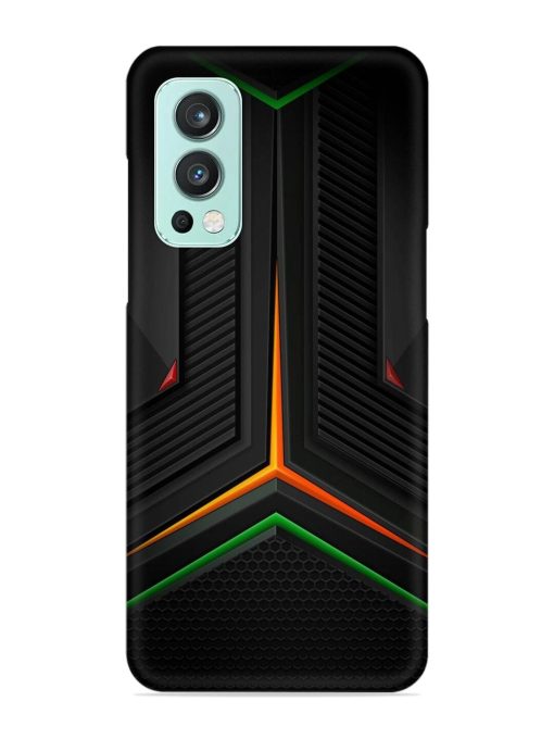 Orange Triangle Light Snap Case for Oneplus Nord 2 (5G) Zapvi